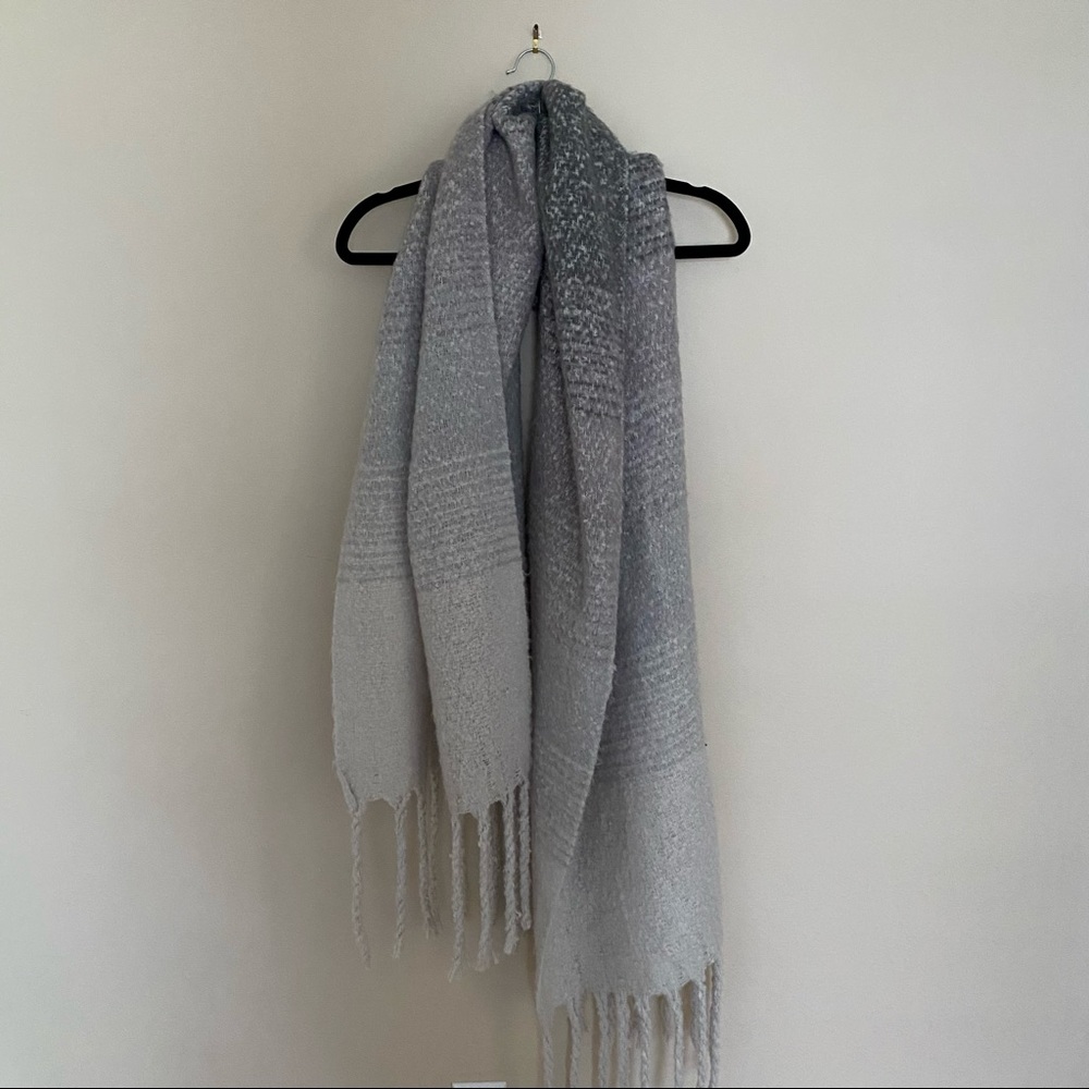 Grey Gradient Blanket Scarf